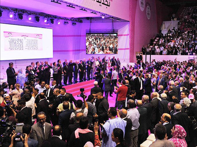 مشهد من افتتاح المؤتمر الوطني 17 لحزب الاستقلال ـ الجزيرة نت