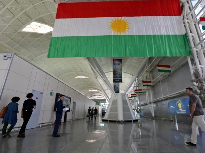 Passengers are seen at Arbil airport, in the capital of Iraq's autonomous northern Kurdish region, on September 28, 2017.All foreign flights to and from the Iraqi Kurdish capital Arbil will be suspended from Friday, officials said, as Baghdad increases pressure on the Kurds over this week's independence referendum. / AFP PHOTO / SAFIN HAMED (Photo credit should read SAFIN HAMED/AFP/Getty Images)