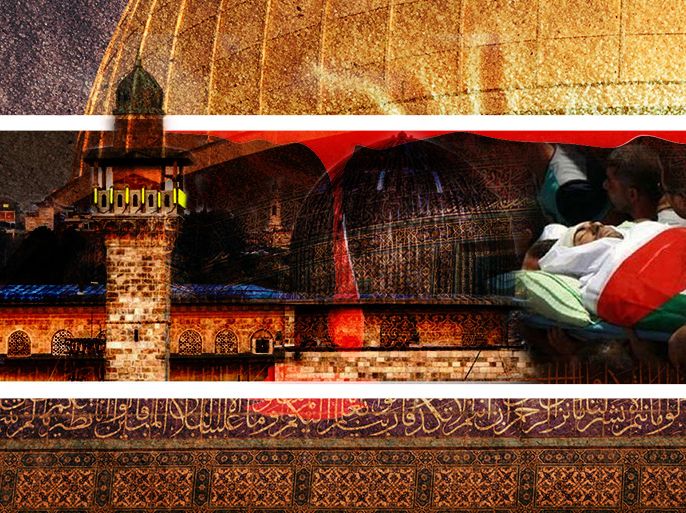 ذكرى مجزرة المسجد الأقصى عنوانه "من باب المغاربة الى باب الاسباط 27 عاما"