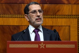 Newly appointed Moroccan Prime Minister Saad-Eddine El Othmani delivers a speech at the Parliament in Rabbat on April 19, 2017 during as he presents the government's program during a joint public meeting. / AFP PHOTO / FADEL SENNA (Photo credit should read FADEL SENNA/AFP/Getty Images)
