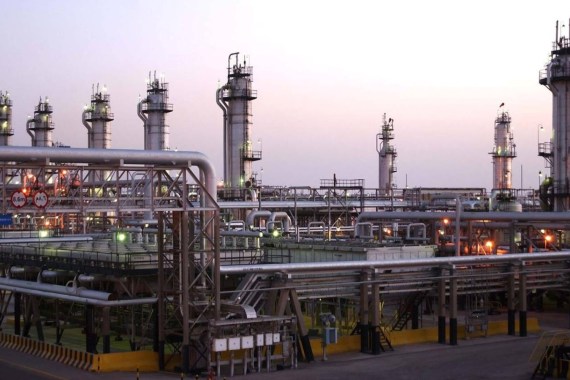 A view shows Saudi Aramco's Abqaiq oil facility in eastern Saudi Arabia in this undated handout photo. Saudi Aramco/Handout via REUTERS ATTENTION EDITORS - THIS PICTURE WAS PROVIDED BY A THIRD PARTY.