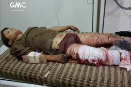 قصف على الغوطة الشرقية بريف دمشق (الصور من مركز الغوطى الاعلامي)