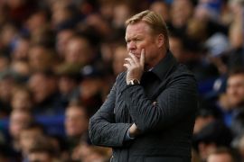 Soccer Football - Premier League - Everton vs Arsenal - Goodison Park, Liverpool, Britain - October 22, 2017 Everton manager Ronald Koeman Action Images via Reuters/Lee Smith EDITORIAL USE ONLY. No use with unauthorized audio, video, data, fixture lists, club/league logos or