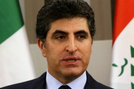 Nechirvan Barzani, Prime Minister of Iraq's autonomous Kurdish region gives a speech during the opening ceremony of the Italian Consulate in Arbil, the capital of the autonomous Kurdish region of northern Iraq, on December 22, 2015. AFP PHOTO/SAFIN HAMED / AFP / SAFIN HAMED (Photo credit should read SAFIN HAMED/AFP/Getty Images)