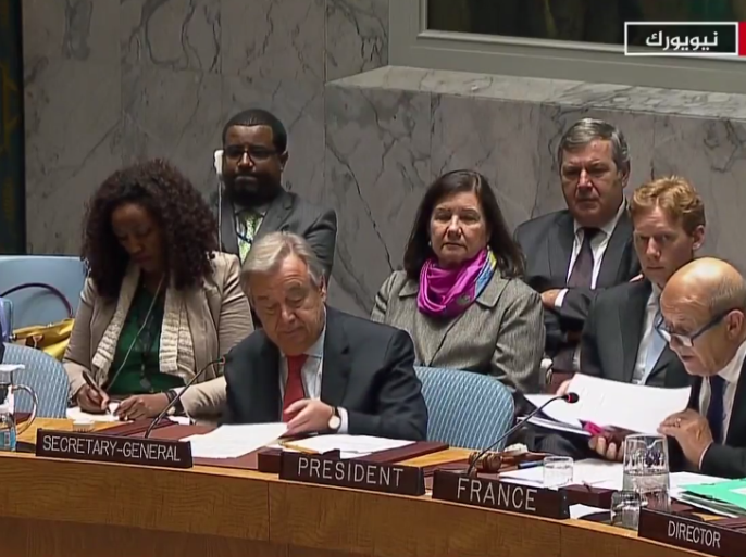 جلسة مجلس الأمن لمناقشة تقرير الأمين العام للأمم المتحدة بشأن وضع الأطفال في النزاعات المسلحة بالعالم