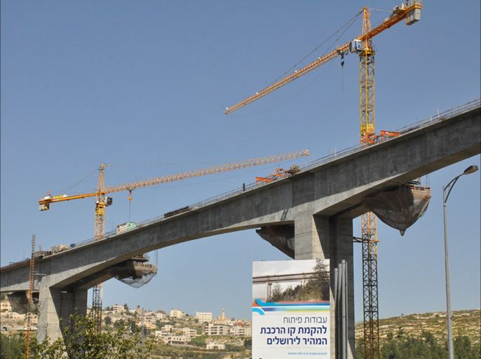 مشروع خطة سكة الحديد لربط القدس الكبرى ومستوطنات بالضفة بمركز إسرائيل.