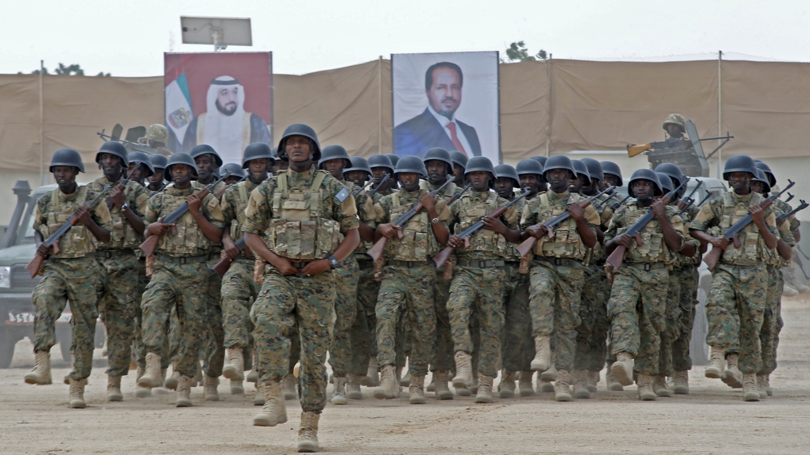  معسكر تدريب إماراتي بالصومال (رويترز)