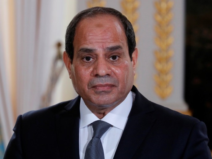 Egyptian President Abdel Fattah al-Sisi attends a news conference at the Elysee Palace in Paris, France, October 24, 2017. REUTERS/Philippe Wojazer