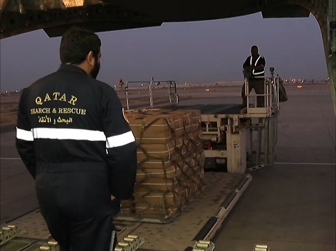 49 طن مساعدات قطرية لمتضرري الزلزال شمال العراق