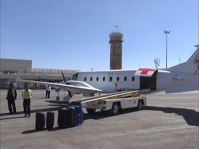 وصلت أربع طائرات إلى مطار صنعاء الدولي تابعة للأمم المتحدة واللجنة الدولية للصليب الأحمر.