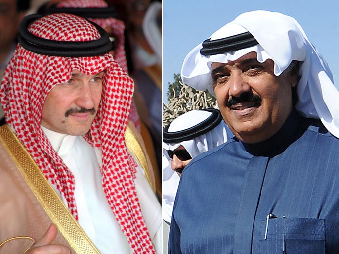 Saudi Prince Al-Waleed bin Talal - Saudi National Guard Minister Prince Mutaib bin Abdullah bin Abdulaziz