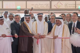 وزير الثقافة والرياضة القطري صلاح بن غانم العلي يفتتح معرض الدوحة الدولي للكتاب
