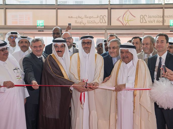 وزير الثقافة والرياضة القطري صلاح بن غانم العلي يفتتح معرض الدوحة الدولي للكتاب