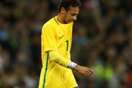 Soccer Football - International Friendly - England vs Brazil - Wembley Stadium, London, Britain - November 14, 2017 Brazil’s Neymar reacts Action Images via Reuters/Carl Recine