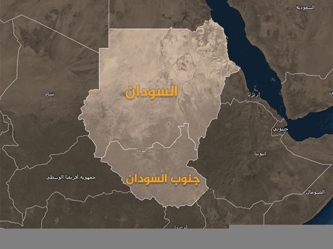 خارطة تجمع حدود السودان وجنوب السودان - وتعتبر مناطق "حفرة النحاس، وكافية كنجي، وكاكا، ودبة الفخار" أبرز نقاط الخلاف