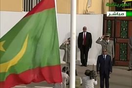 احتفالات موريتانيا بالعلم الجديد (الصور من التلفزيون الموريتاني )