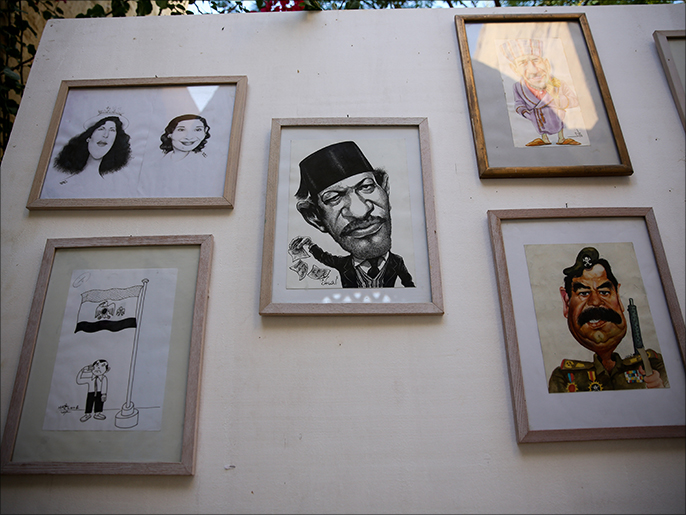 يحتوي المتحف على مجموعة من أجمل لوحات الكاريكاتير على مستوى الوطن العربي(الأناضول)