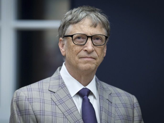 POTSDAM, GERMANY - JANUARY 20: Bill Gates attends the official opening of the Barberini Museum on January 20, 2017 in Potsdam, Germany. The Barberini, patronized by billionaire Hasso Plattner, features works by Monet, Renoir and Caillebotte among others. (Photo by Axel Schmidt - Pool/Getty Images)