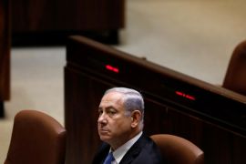 Israeli Prime Minister Benjamin Netanyahu attends a session of the Knesset, the Israeli parliament, in Jerusalem November 13, 2017. REUTERS/Ronen Zvulun