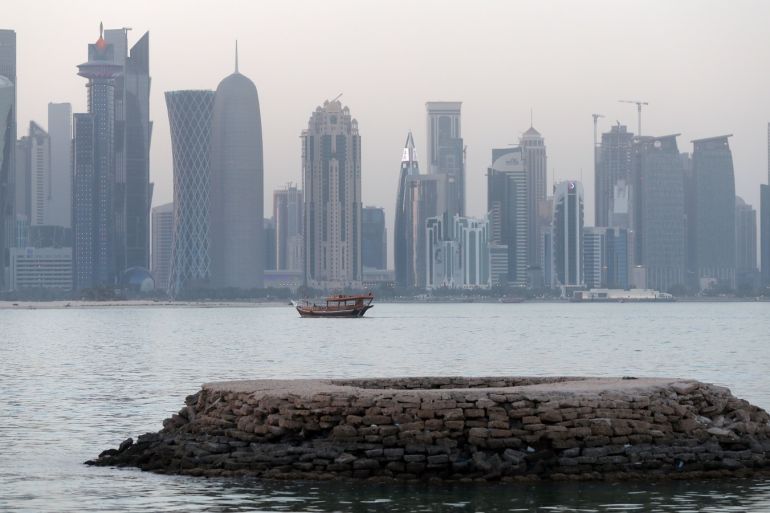 A general view taken on July 2, 2017 shows the corniche of the Qatari capital Doha. / AFP PHOTO / STR        (Photo credit should read STR/AFP/Getty Images)