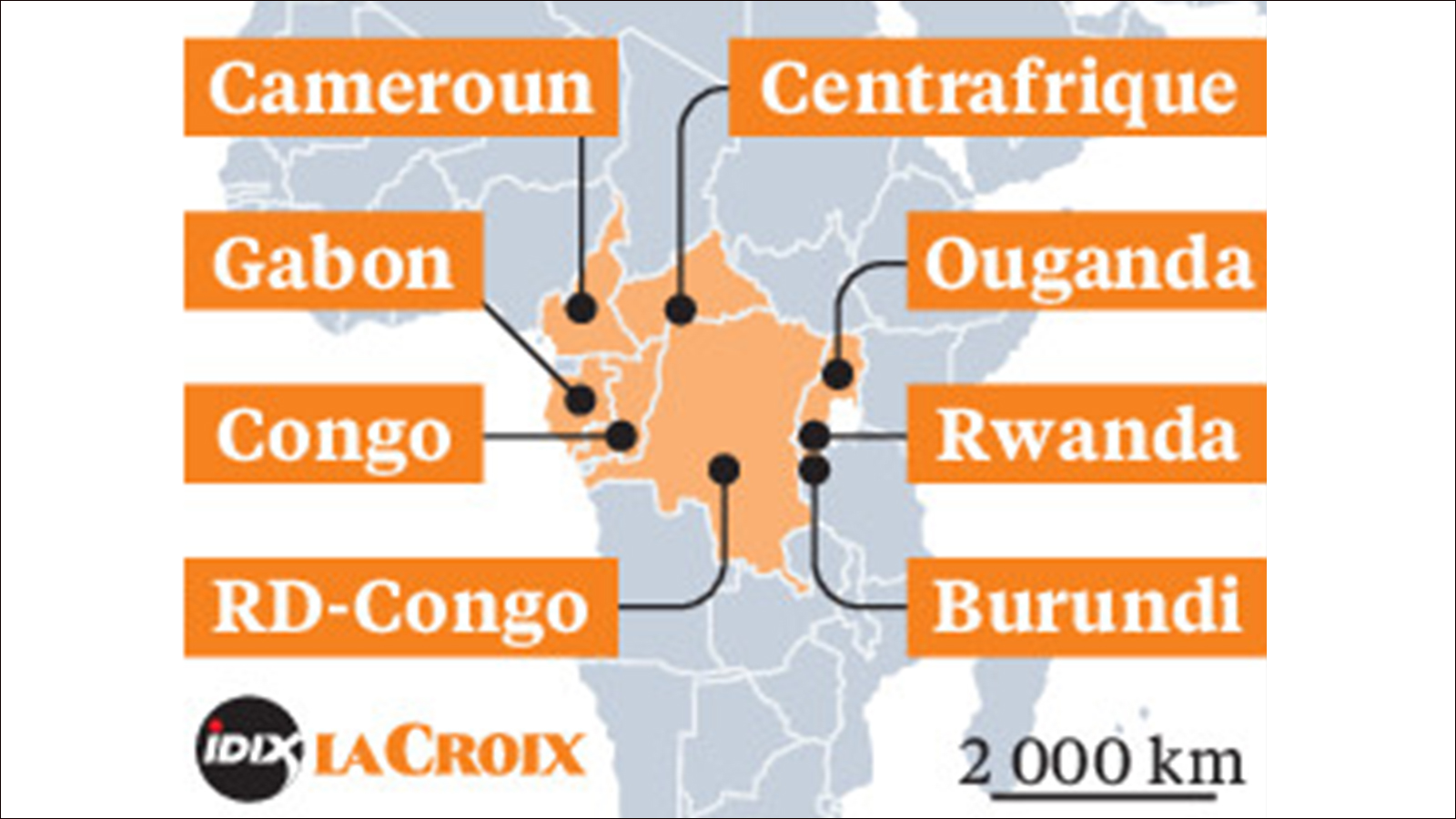 ‪‬ خريطة الأقزام في أفريقيا(وكالات)