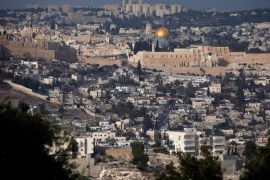 A general view shows Jerusalem's Old City and the Dome of the Rock, December 5, 2017. REUTERS/Ronen Zvulun