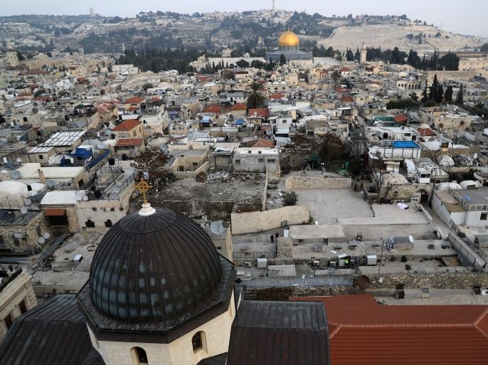 A general view shows part of Jerusalem's Old City and the Dome of the Rock December 5, 2017 REUTERS/Ammar Awad