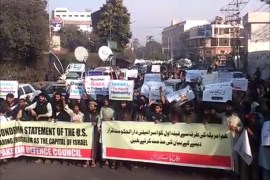 استمرار المظاهرات في باكستان نصرة للقدس