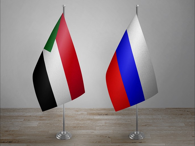 كومبو علم السودان وروسيا