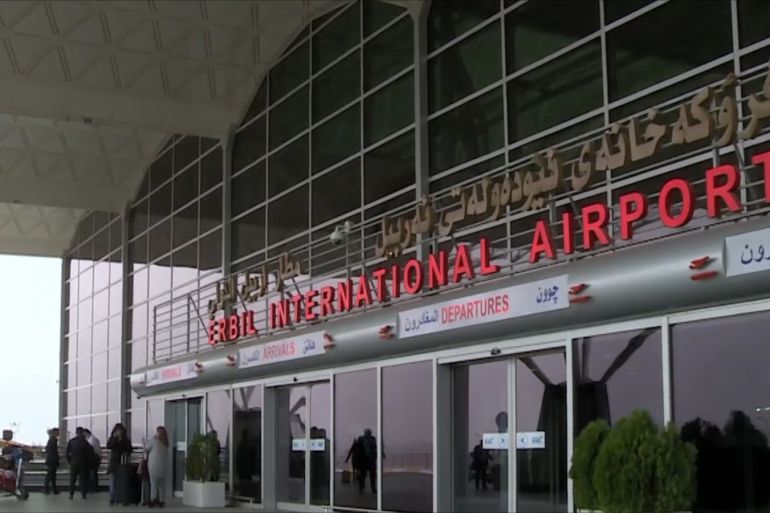 خسائر فادحة لمطاري أربيل والسليمانية بسبب حظر الطيران