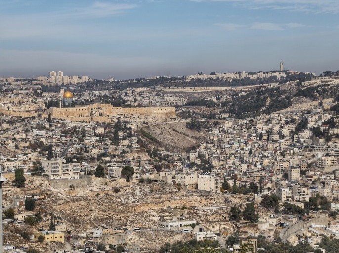 مدينة القدس - مشهد عام -صورة مأخوذة من جنوب المدينة
