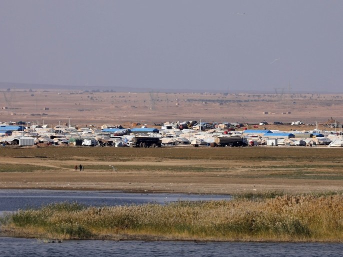 A general view of Qana refugee camp is seen in the southern Hasakah, Syria November 26, 2017. REUTERS/Rodi Said