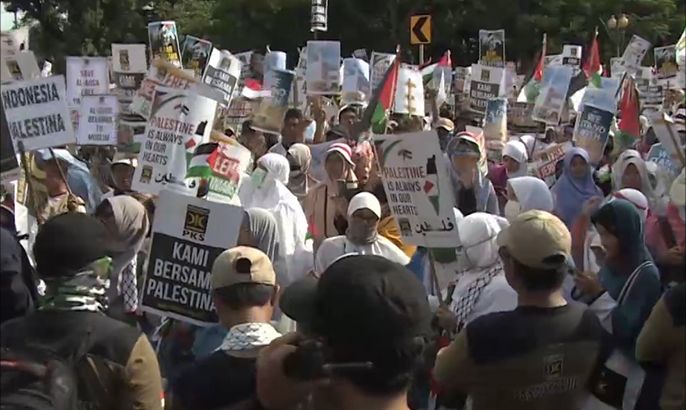 مظاهرات إندونيسية تحذر أميركا من الانحياز ضد فلسطين