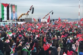 أتراك يتجمعون في مدينة اسطنبول احتجاجا على قرارات ترمب بشأن القدس
