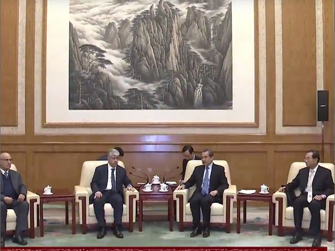 التقاء وزير الخارجية الصيني مع وفد فلسطيني في بكين
