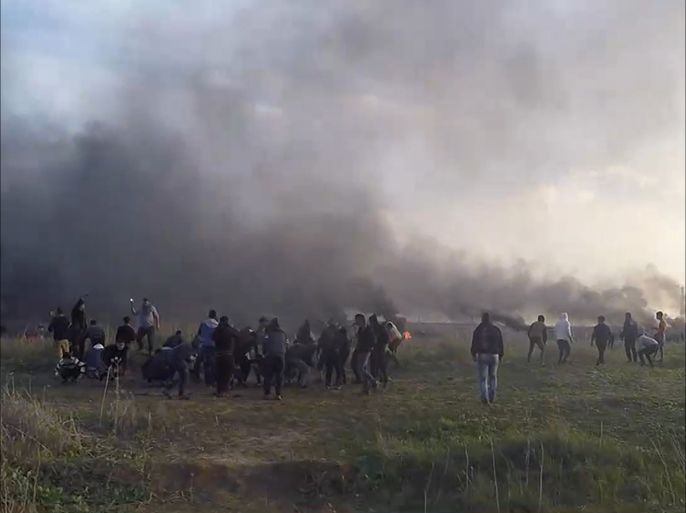 مظاهرات ومواجهات مع الاحتلال بغزة نصرة للقدس