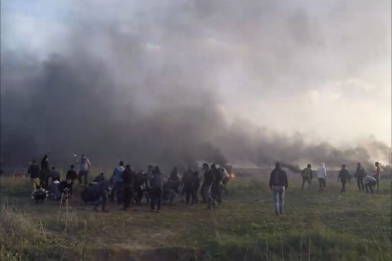 مظاهرات ومواجهات مع الاحتلال بغزة نصرة للقدس