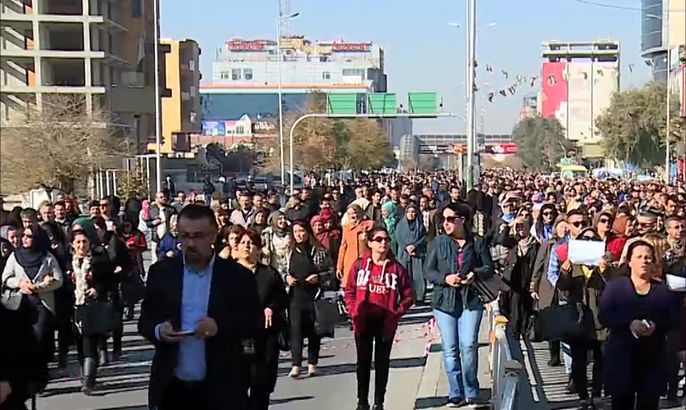 تواصل الاحتجاجات ضد الفساد بكردستان العراق