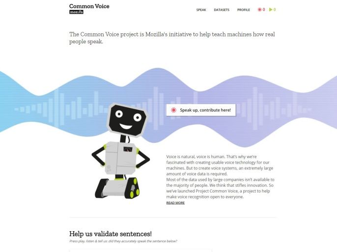 common voice database released to public by Mozilla