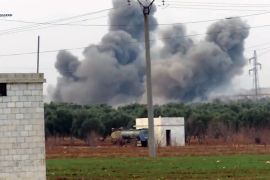 قصف بالبراميل على أطراف بلدة تلمنس بريف إدلب