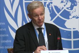 قال مستشار الأمم المتحدة للشؤون الإنسانية يان إيغلاند انه فشل في إيصال المساعدات إلى محتاجيها في سوريا