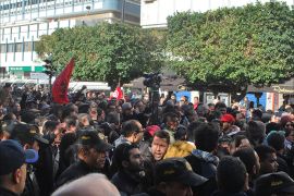 جانب من احتجاجات سابقة في العاصمة تونس