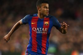 BARCELONA, SPAIN - MARCH 08: Rafinha of Barcelona in action during the UEFA Champions League Round of 16 second leg match between FC Barcelona and Paris Saint-Germain at Camp Nou on March 8, 2017 in Barcelona, Spain. (Photo by Laurence Griffiths/Getty Images)