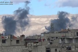 الغارات الجوية على مدينة حرستا بالغوطة الشرقية 2-1-2018