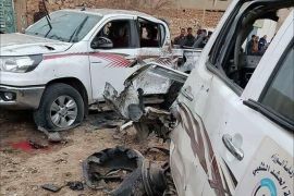 قالت مصادر أمنية عراقية في محافظة الأنبار إن ثمانية من أفراد قوات الشرطة والحشد العشائري قتلوا وأصيب نحو عشرين في قصف نفذته