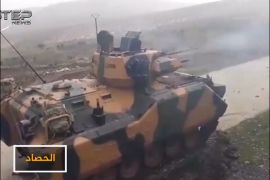 القوات التركية تقصف مواقع وحدات حماية الشعب الكردية