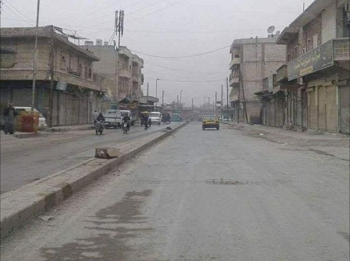 إضراب في منبج بريف حلب للمطالبة بخروج القوات الكردية منها بعد إعلان الرئيس التركي نية بلاده القيام بعملية عسكريه بالمدينة