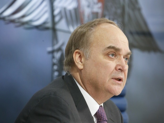 Russian Deputy Defence Minister Anatoly Antonov speaks to the media during a news conference in Moscow March 5, 2015. REUTERS/Sergei Karpukhin (RUSSIA - Tags: MILITARY POLITICS)