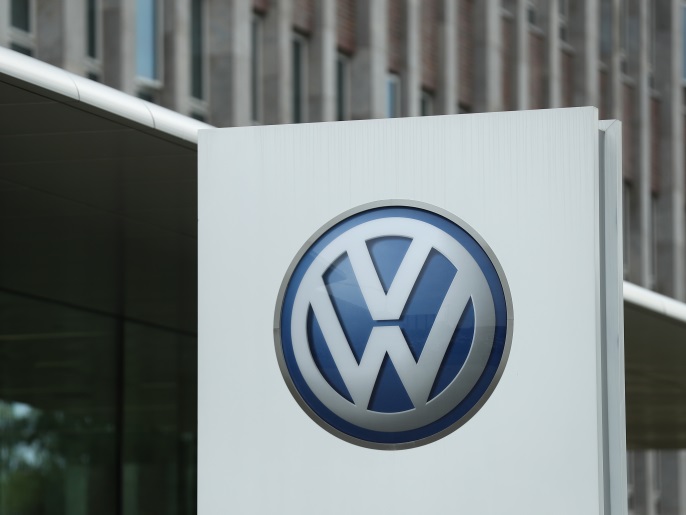 WOLFSBURG, GERMANY - MAY 19: The Volkswagen logo stands outside the main administrative building of the Volkswagen brand at the Volkswagen car factory on May 19, 2017 in Wolfsburg, Germany. A state prosecutor in Stuttgart is reportedly investigating Volkswagen CEO Matthias Mueller over possible finanical markets manipulation in connection with the Volkswagen diesel emissions scandal. (Photo by Sean Gallup/Getty Images)