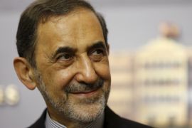 Ali Akbar Velayati, Iran's Supreme Leader Ayatollah Ali Khamenei's top adviser on international affairs, smiles as he listens to questions from the media during a news conference after meeting with Lebanon's Prime Minister Tammam Salam at the government palace in Beirut May 18, 2015. REUTERS/Mohamed Azakir